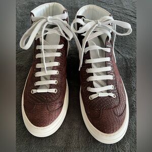 Authentic Jimmy Choo Men’s Croc Print High Tops